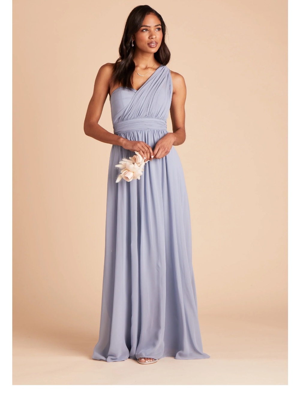 Birdy Grey Grace Convertable Dress in Chiffon Dusty Blue
